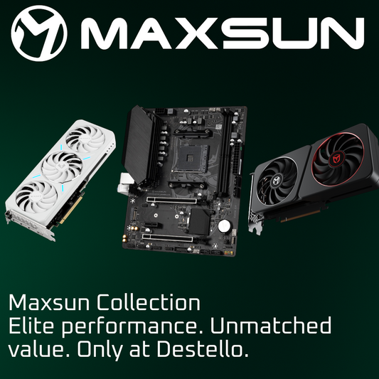 Maxsun x Destello Tech. Affordable PC Hardware Now Available in the UK