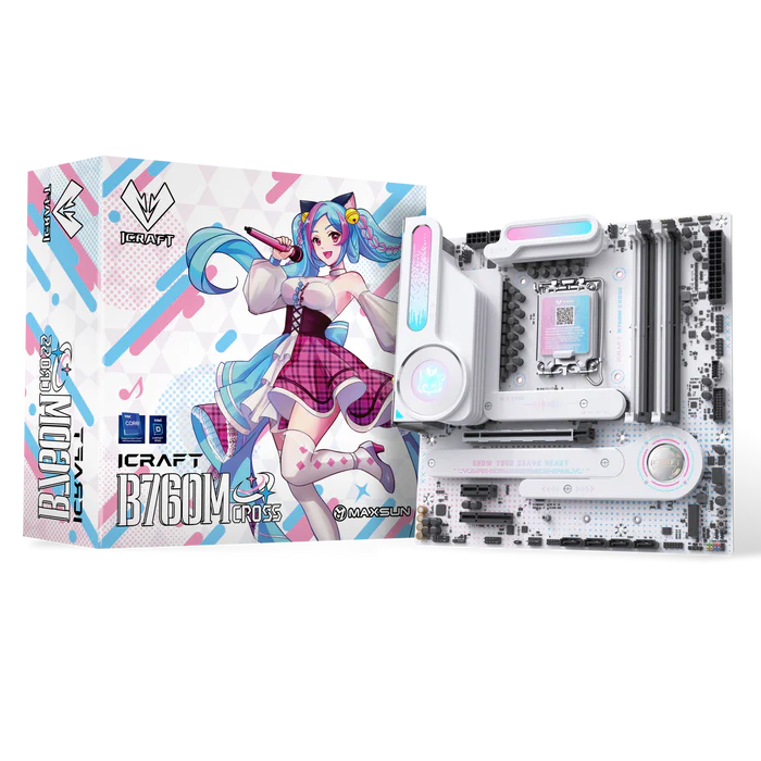 MS-iCraft B760M CROSS – MAXSUN Gaming Motherboard | Destello Tech