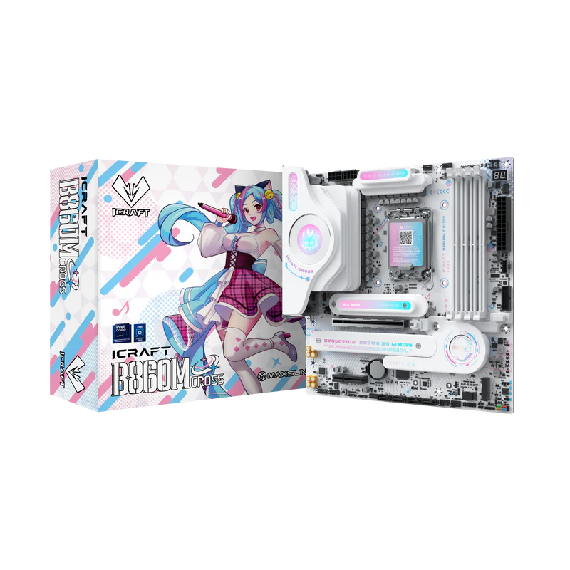 MS-iCraft B860M CROSS – MAXSUN Gaming Motherboard | Destello Tech