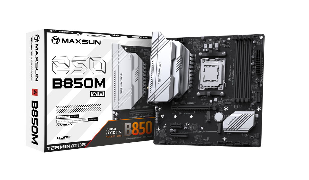 Maxsun Terminator B850M WiFi Motherboard | AM5 DDR5 WiFi 6