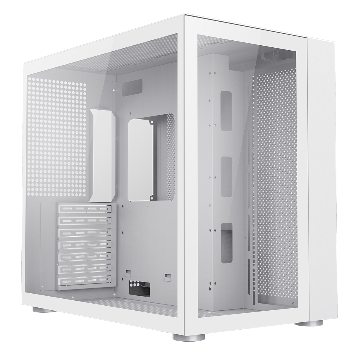 GameMax Infinity Mid-Tower ATX White Gaming Case Tempered Glass