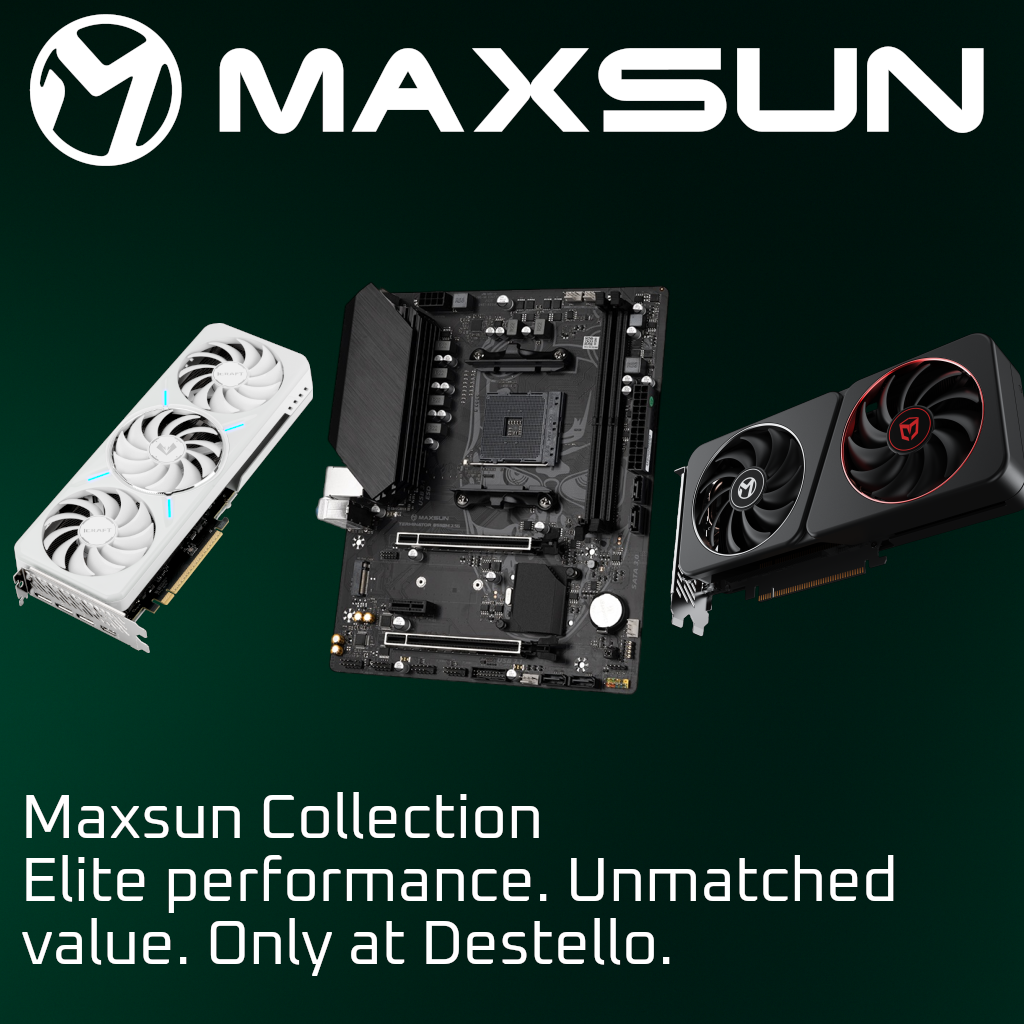 Maxsun x Destello Tech. Affordable PC Hardware Now Available in the UK