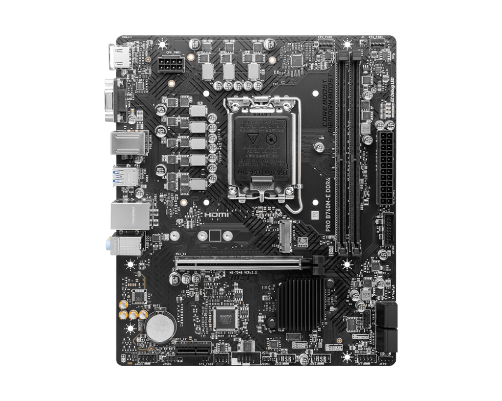 MSI PRO B760M-E DDR4 Motherboard LGA1700 SATA3 M.2 Supports Intel 13th 12th CPU 12400 12900 13600K/F Desktop Computer Mainboard