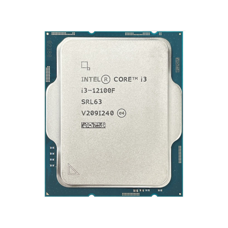 Intel Core i3-12100F 3.3GHz 4-Core 8-Thread CPU, 65W, LGA 1700 (New, No Cooler)