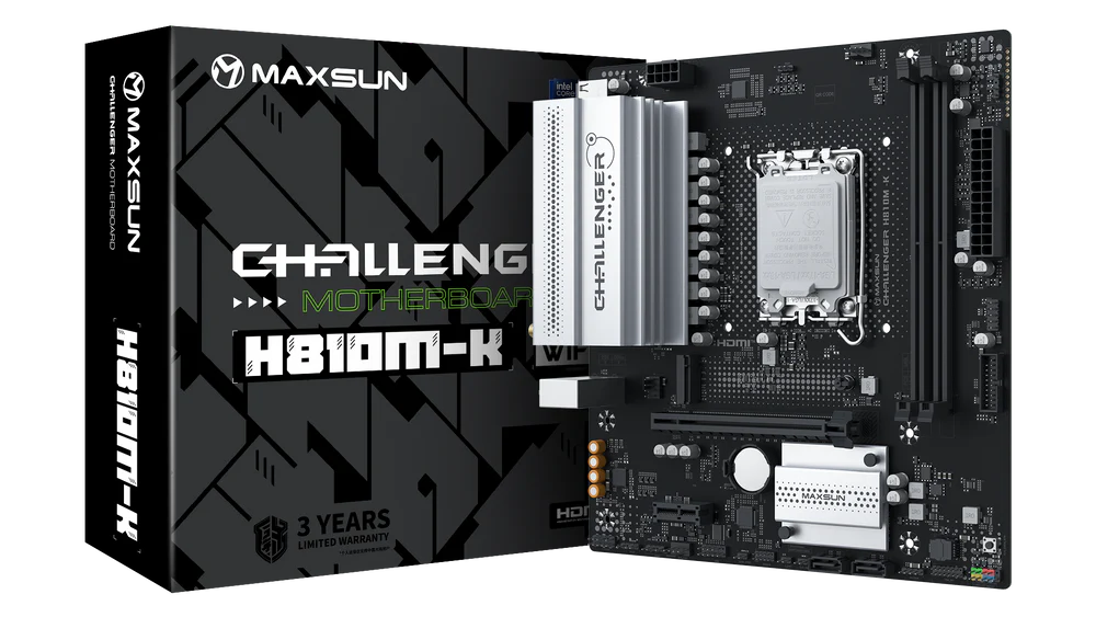 MAXSUN MS-Challenger H810M-K WIFI Motherboard - Destello