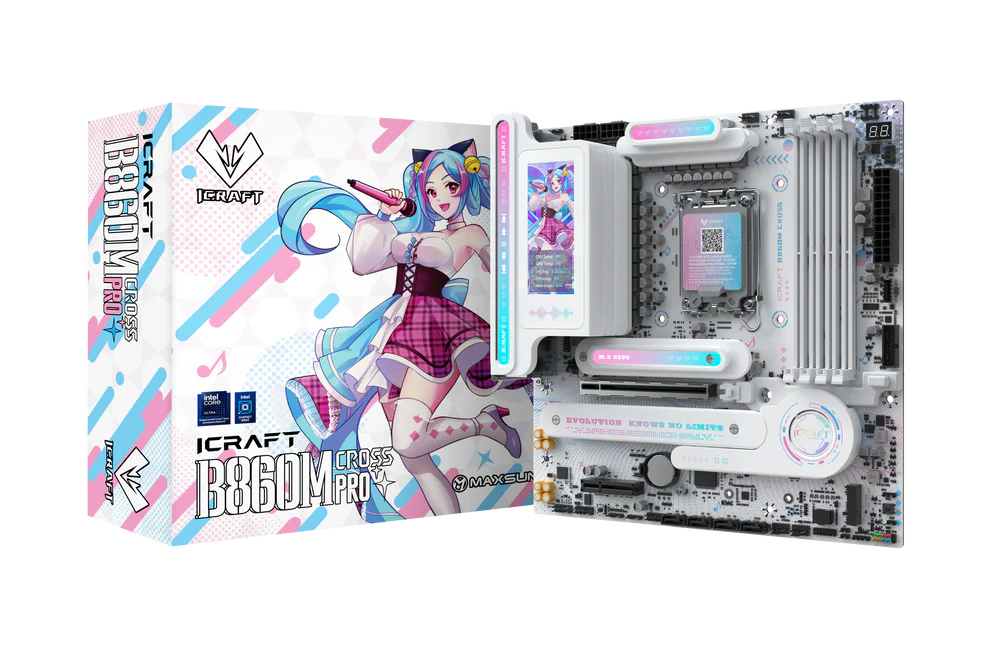 MAXSUN MS-iCraft B860M CROSS PRO Motherboard - Destello