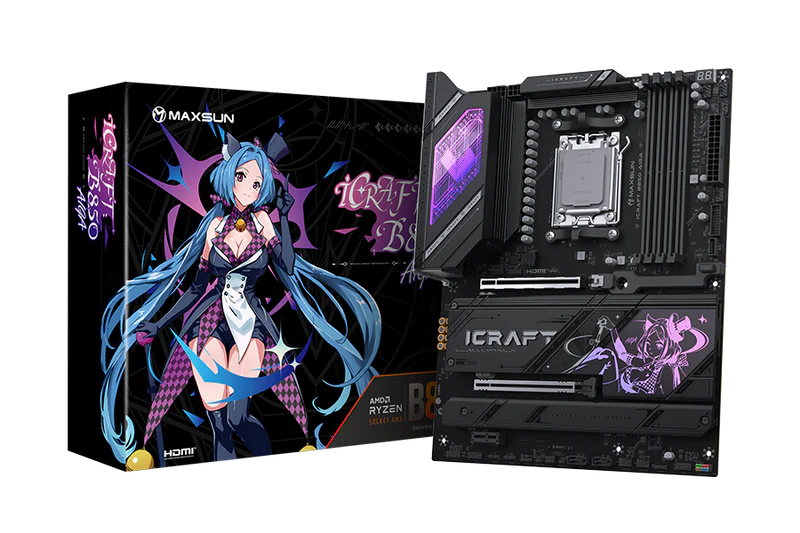 MAXSUN MS-iCraft B850 AIGA Motherboard - Destello