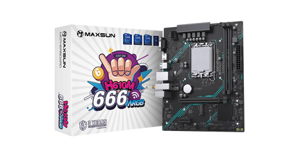 MAXSUN MS-H610M 66 WIFI6 ARGB Motherboard - Destello