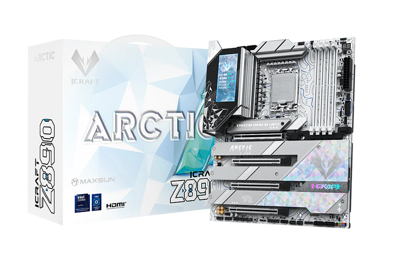 MAXSUN MS-iCraft Z890 ARCTIC Motherboard - Destello