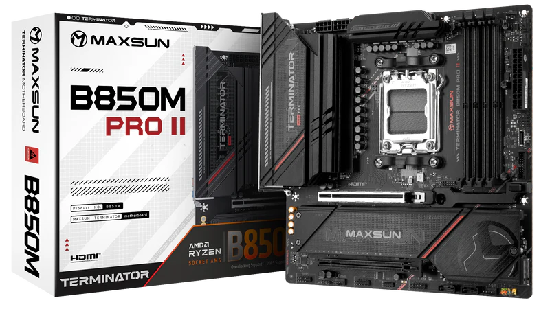 MAXSUN MS-Terminator B850M PRO II WIFI7 Motherboard - Destello