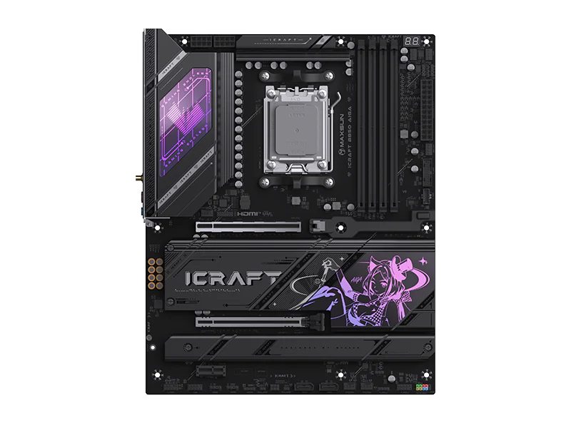 MAXSUN MS-iCraft B850 AIGA Motherboard - Destello