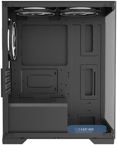 CiT Range Black ATX Mid Tower PC Gaming Case