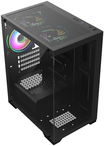 CiT Range Black ATX Mid Tower PC Gaming Case