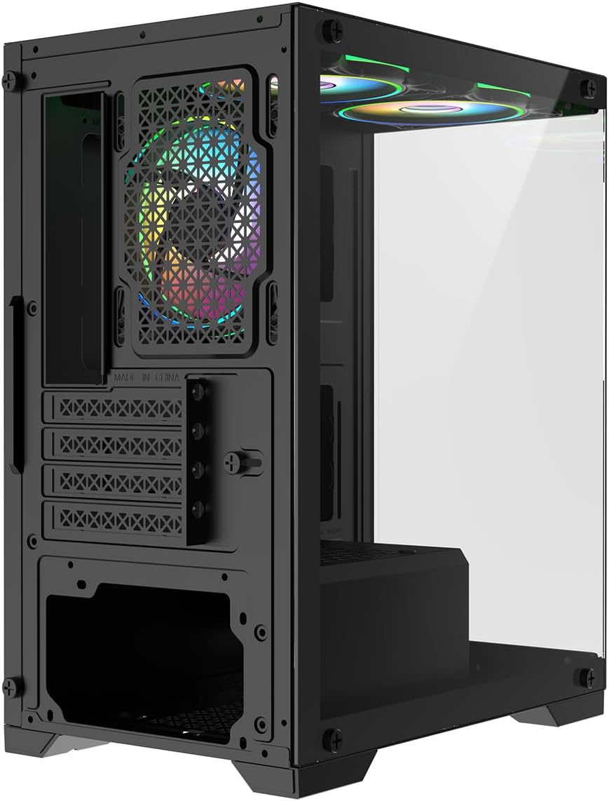 CiT Range Black ATX Mid Tower PC Gaming Case