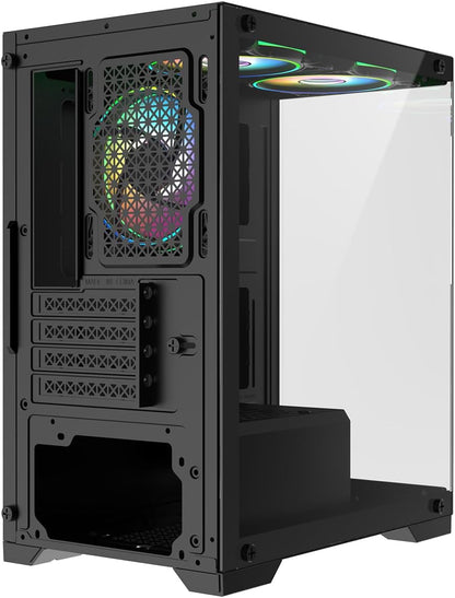CiT Range Black ATX Mid Tower PC Gaming Case