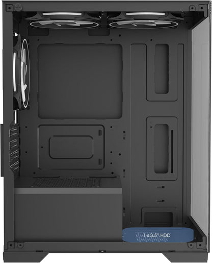 CiT Range Black ATX Mid Tower PC Gaming Case