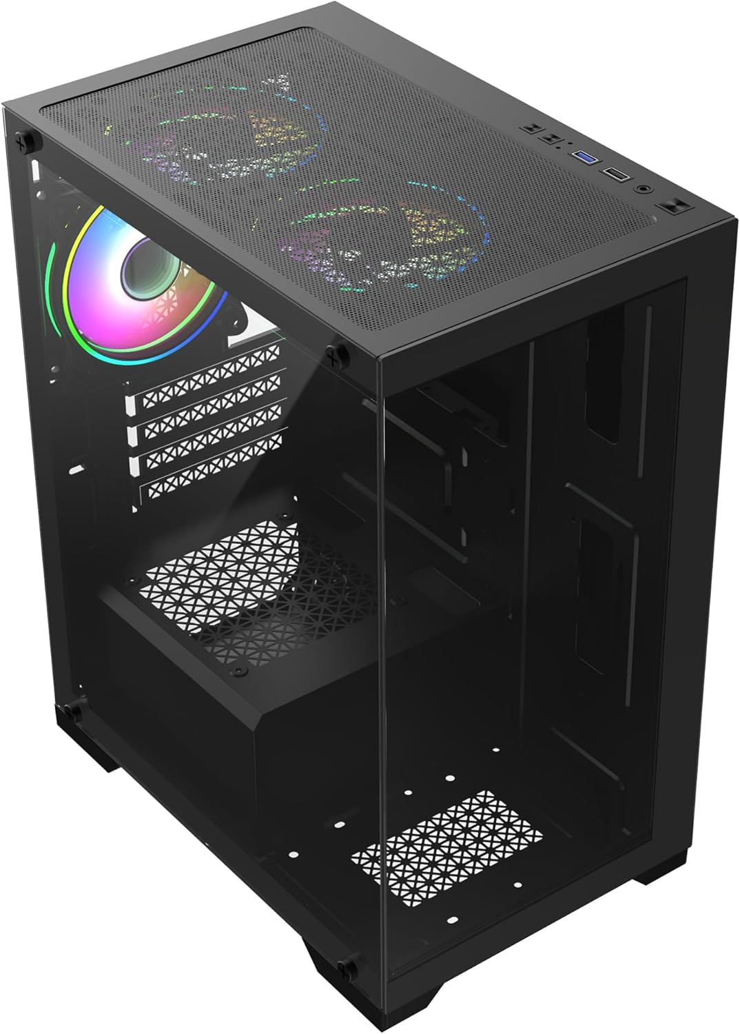 CiT Range Black ATX Mid Tower PC Gaming Case