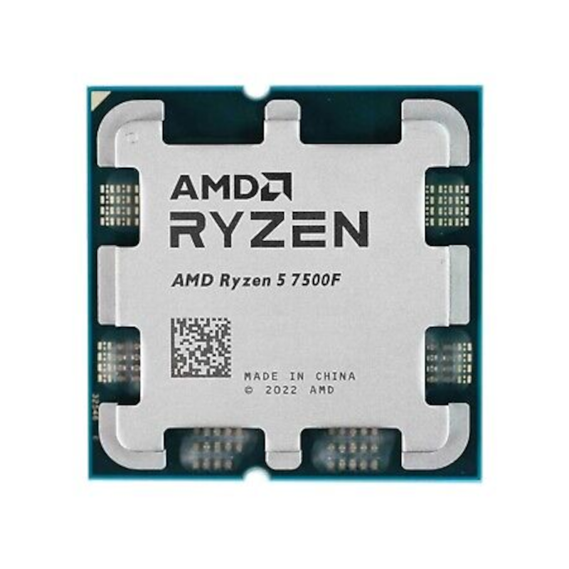 AMD Ryzen 5 7500F 3.7GHz 6-Core 12-Thread CPU, 5nm, L3 32MB, Socket AM5 (New, No Cooler)