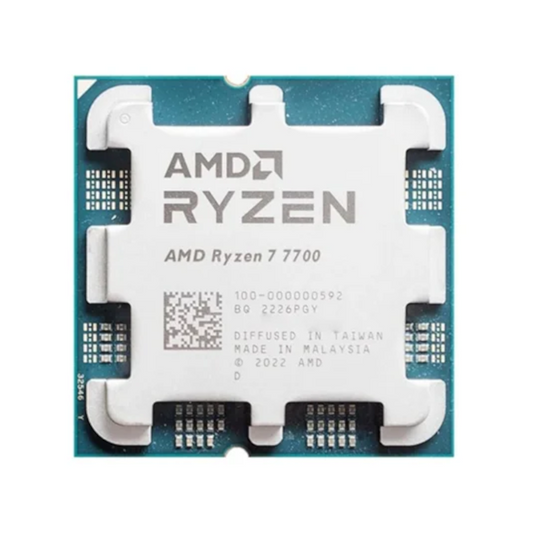 AMD Ryzen 7 7700 Up to 5.3 GHz, 40MB Cache, Zen 4 Raphael, AM5, 65W, TSMC 5nm FinFET, PCIe 5.0, AMD Radeon Graphics (New, No Cooler)