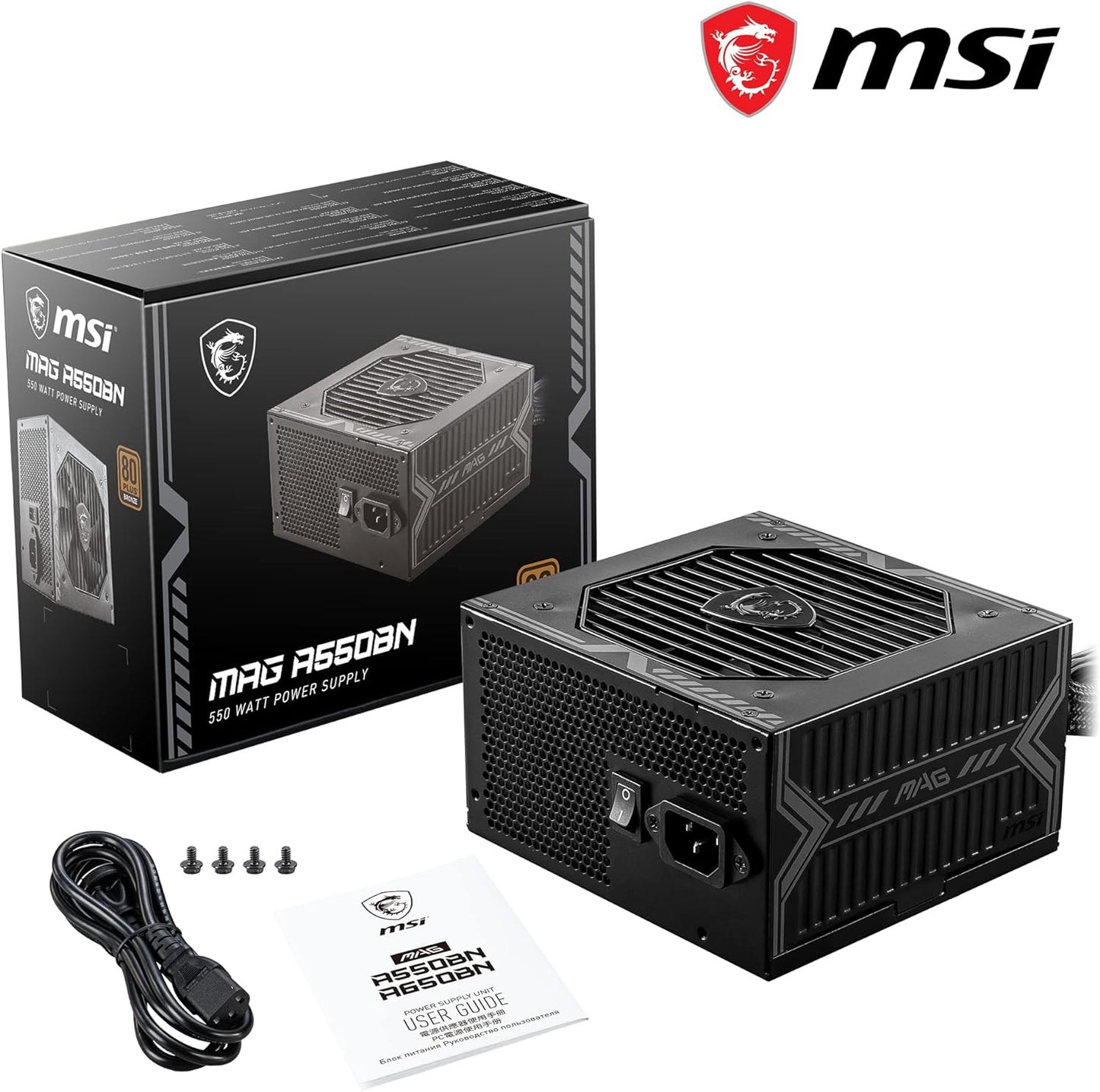 MSI MAG A550BN Power Supply Unit