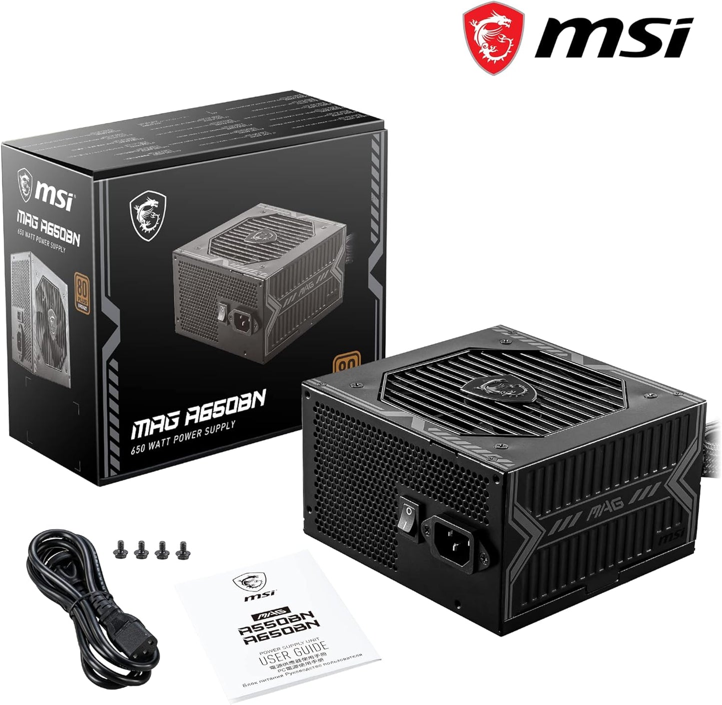 MSI MAG A650BN Power Supply Unit