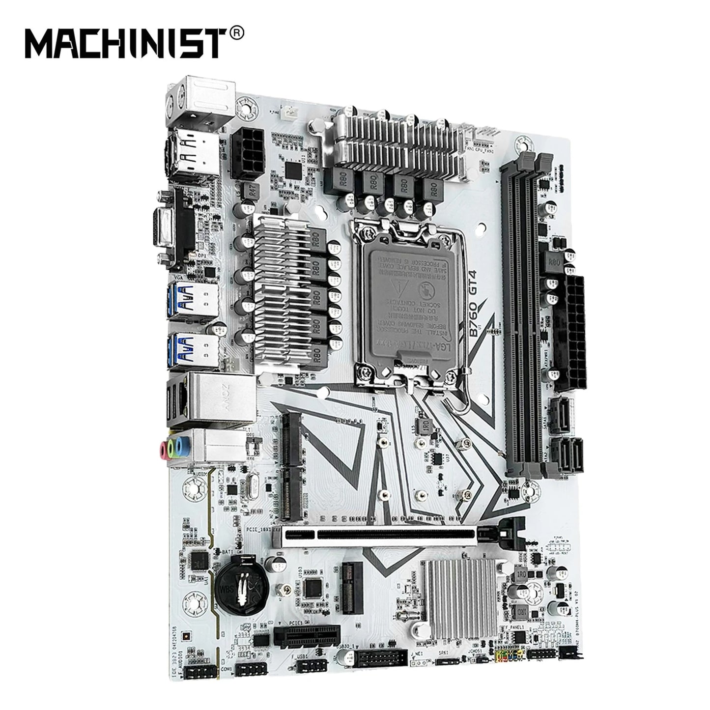 MACHINIST B760 GT4 DDR4 Motherboard LGA 1700 Support Intel Core I3/i5/i7/i9 12th 13th Processor CPU Dual Channel Memory