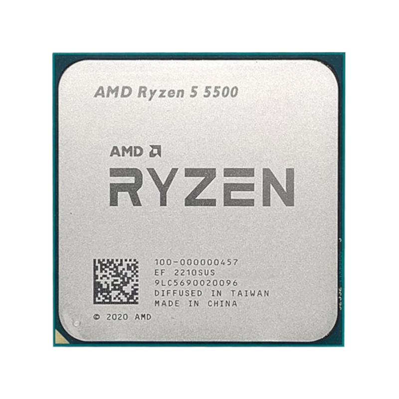 AMD Ryzen 5 5500 3.6 GHz 6-Core/12-Thread CPU (Socket AM4, 16MB L3 Cache, No Cooler)