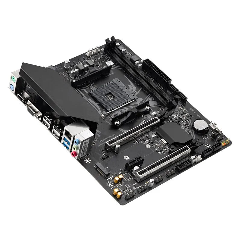 MAXSUN B550M AMD Gaming Motherboard | DDR4 | M.2 | Supports Ryzen R3/R5/R7 AM4 CPUs (5600G, 5700G, 5700X) for Desktop