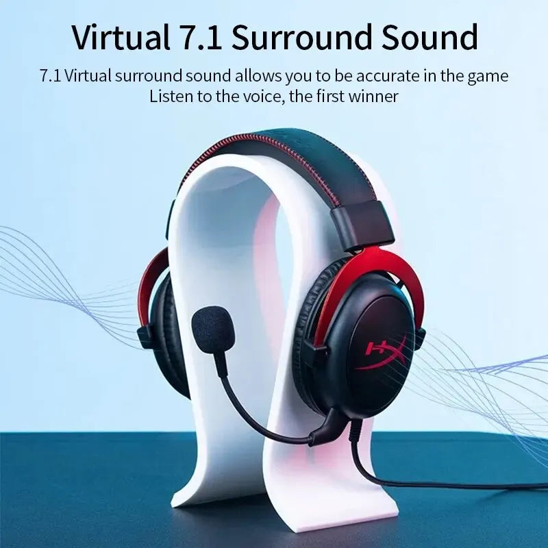 Original HyperX Cloud II Gaming Wired Headset with HiFi 7.1 Surround Sound, Microphone, Game Headphones for PC PS4