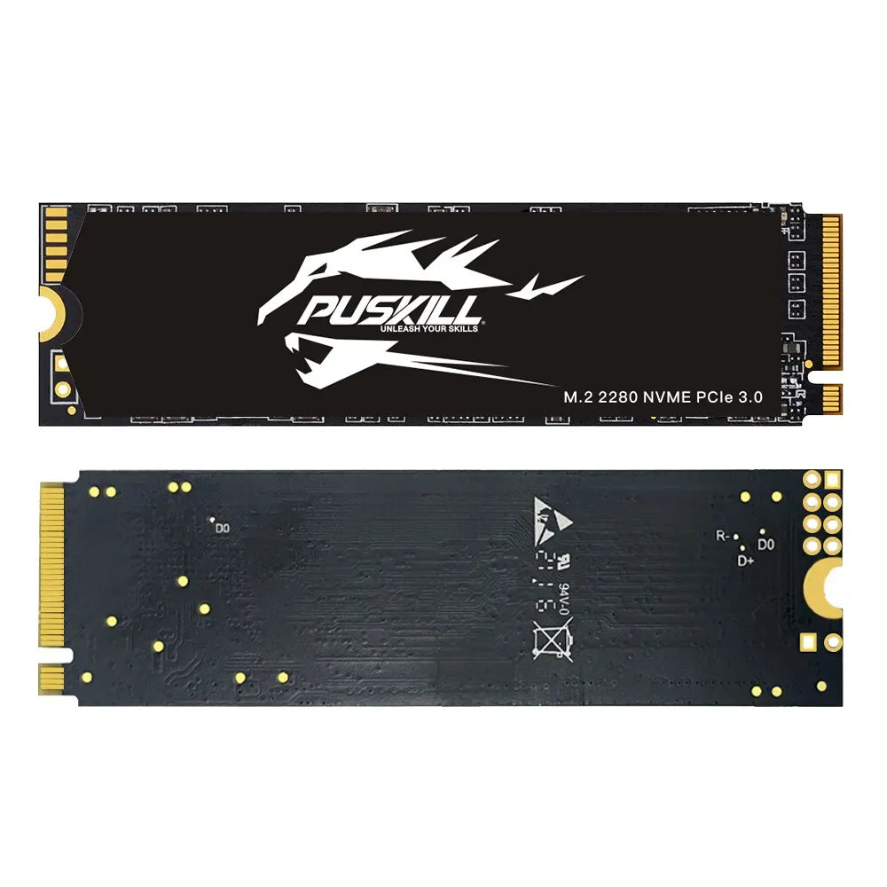 PUSKILL M.2 NVMe SSD 1TB 512GB 256GB 128GB PCIe 2280 Internal Solid State Drive for Laptop and Desktop