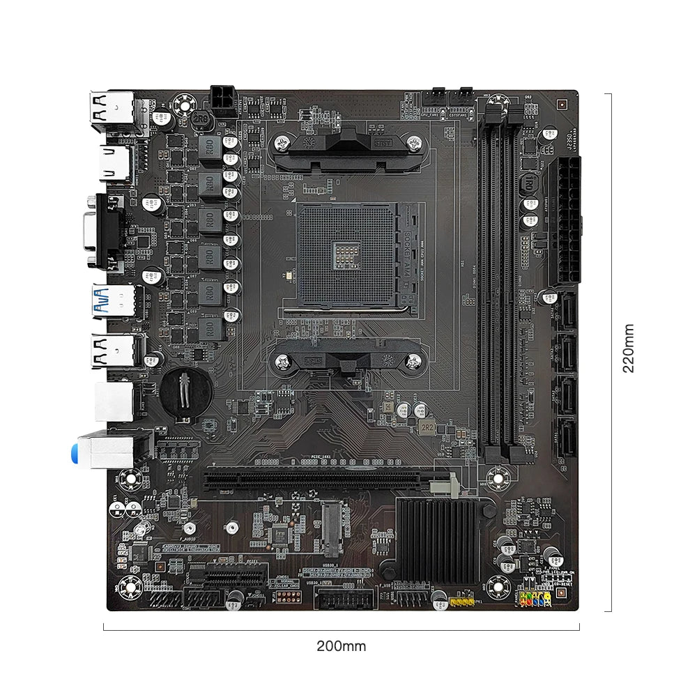 MACHINIST B450 Motherboard AM4 Slot, Supports AMD Ryzen 1st-5th Generation CPUs, HDMI VGA, DDR4 Dual-Channel Memory, NVME M.2