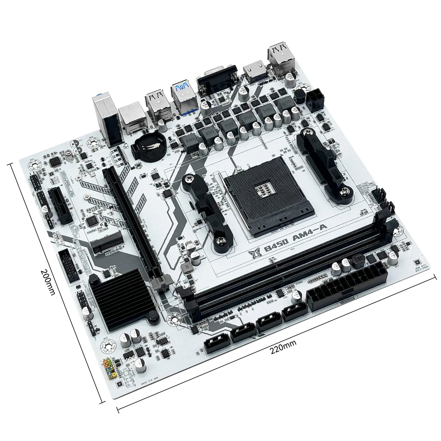 MACHINIST B450 Motherboard AMD Processor Dual-channel DDR4 Memory AM4 Mainboard M.2 NVME (Supports Ryzen 5500 5600 5600G CPU)