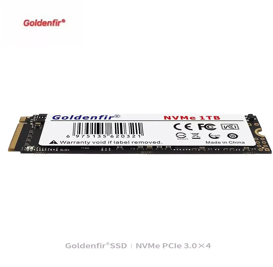 Goldenfir SSD NVMe 3.0 256GB M.2 PCIe 128GB 512GB 1TB Solid State Drive 2280 Internal Hard Drive for Laptop Desktop TLC/QLC