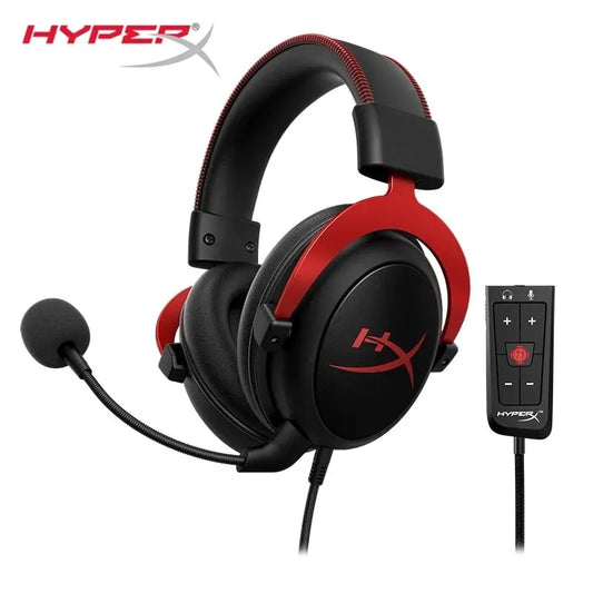 Original HyperX Cloud II Gaming Wired Headset with HiFi 7.1 Surround Sound, Microphone, Game Headphones for PC PS4