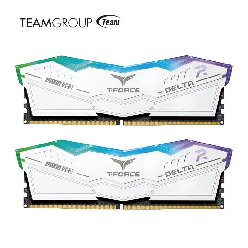 TEAMGROUP T-Force Delta RGB DDR5 RAM 32GB (2x16GB) 6000MHz PC5-48000 CL30 Desktop Memory Module for 600/700 Series Chipset