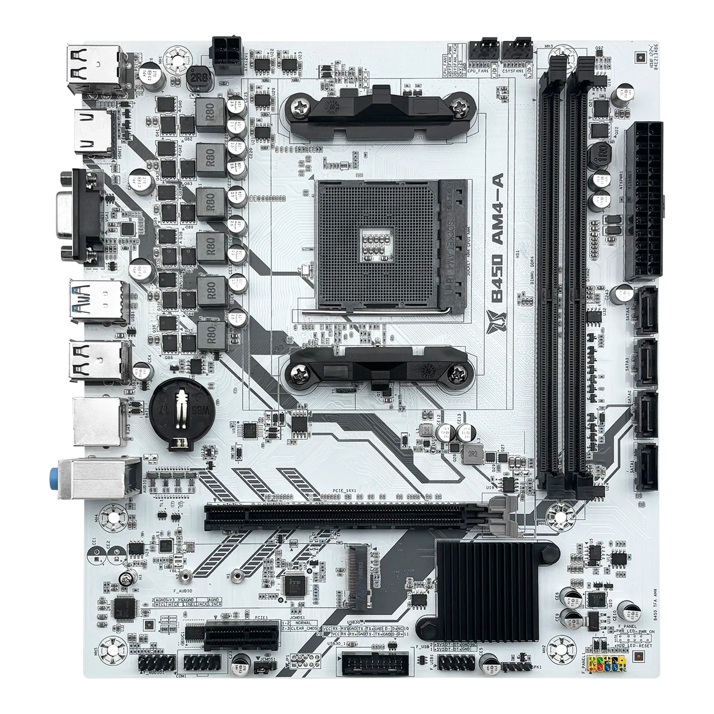 MACHINIST B450 AM4 Motherboard, AMD Processor, Dual-Channel DDR4 Memory, M.2 NVME, Supports Ryzen 5500, 5600, 5600G CPUs