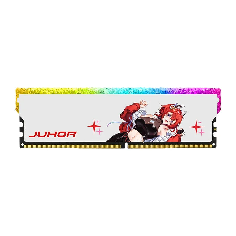 JUHOR DDR5 RGB Memory 16GB, 6400MHz 6800MHz, Hynix Original Chip, Desktop Computer RAM