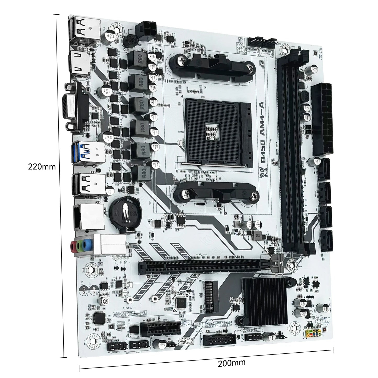 MACHINIST B450 AM4 Motherboard, AMD Processor, Dual-Channel DDR4 Memory, M.2 NVME, Supports Ryzen 5500, 5600, 5600G CPUs