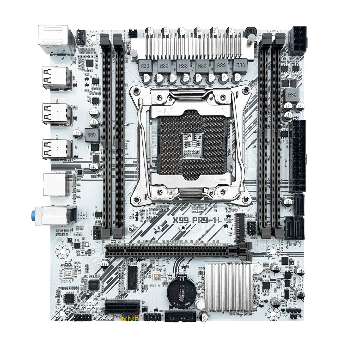 MACHINIST X99 Motherboard kit Intel Xeon E5 2650 V4 LGA 2011-3 CPU Set DDR4 8GB*2pcs support NVME m.2 White X99 PR9-H