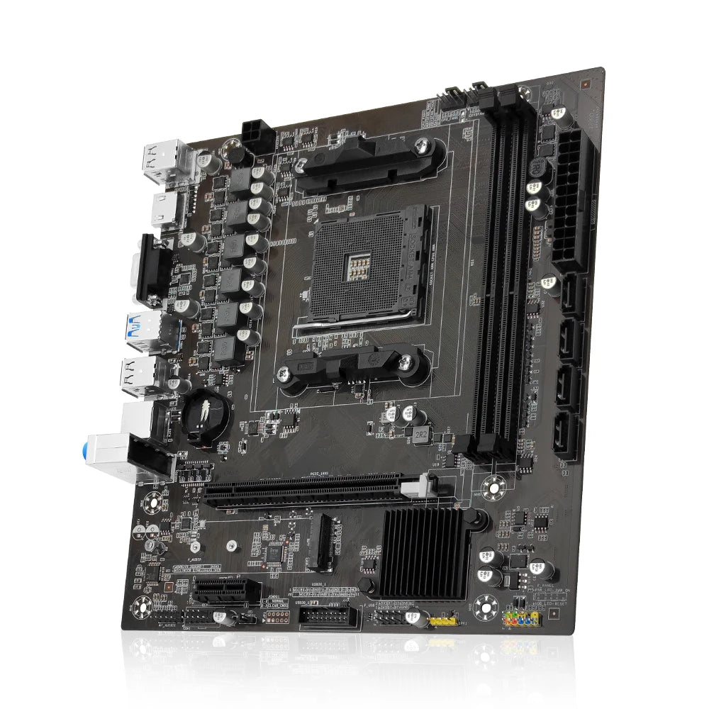 MACHINIST B450 Motherboard AM4 Slot, Supports AMD Ryzen 1st-5th Generation CPUs, HDMI VGA, DDR4 Dual-Channel Memory, NVME M.2