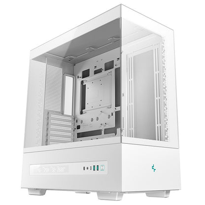 DeepCool CH690 Digital ATX Mid-Tower Case, High-Airflow PC Case with Semi-Glass Panel, USB-C Port, Support for 420mm Radiator, 450mm GPU, ATX PSU, White