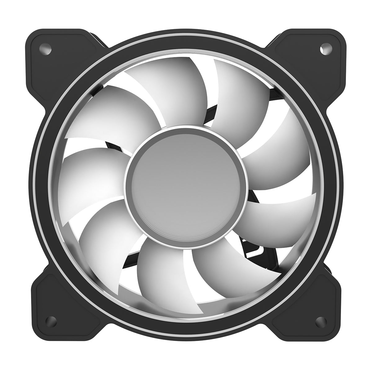 CiT Celsius 120mm Infinity ARGB Black 4pin PWM PC Cooling Dual-Ring Fan