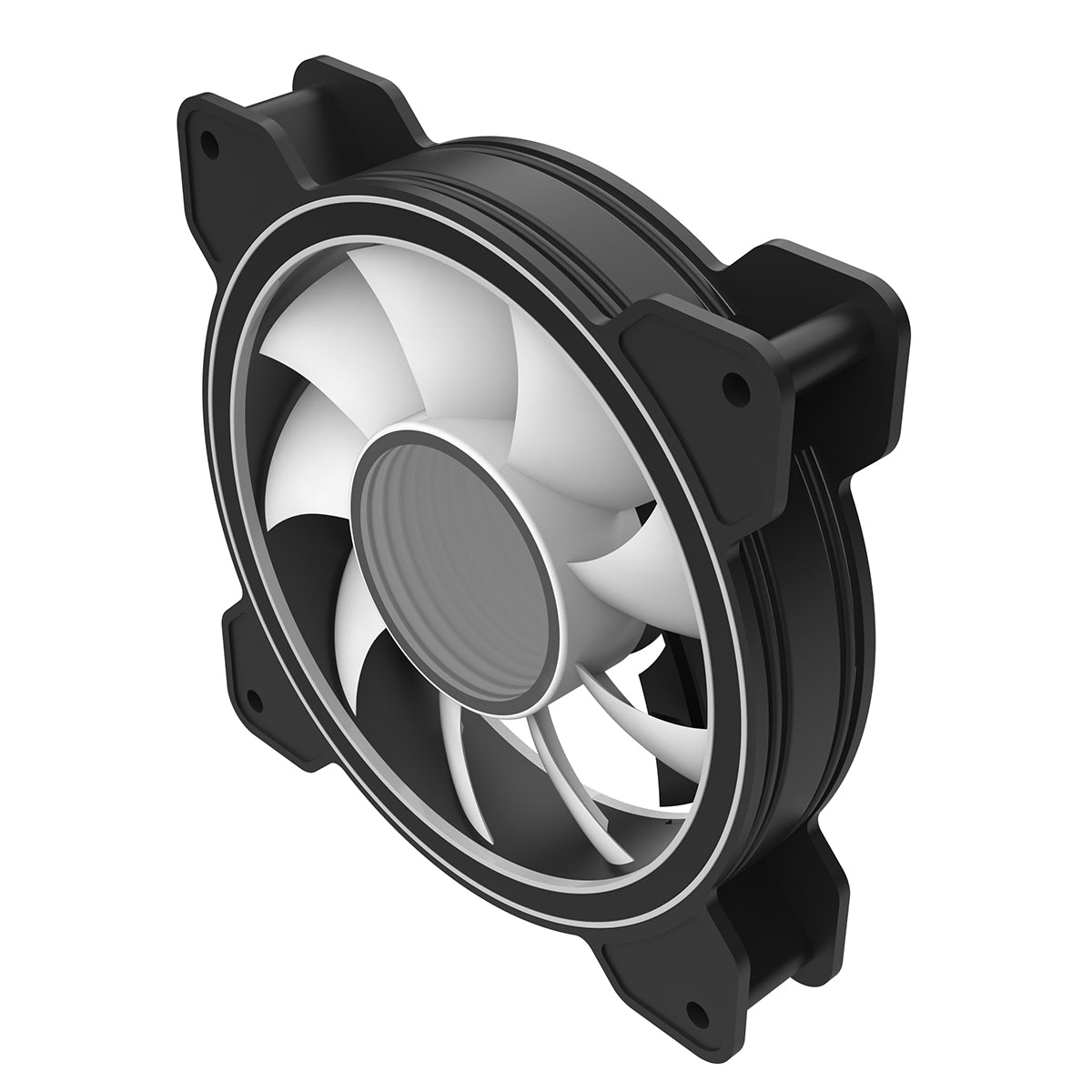 CiT Celsius 120mm Infinity ARGB Black 4pin PWM PC Cooling Dual-Ring Fan