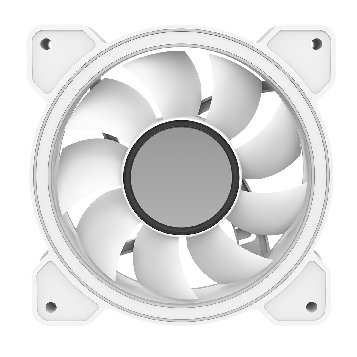 CiT Celsius 120mm Infinity ARGB Dual-Ring White 4pin PWM PC Cooling Dual-Ring Fan - Destello