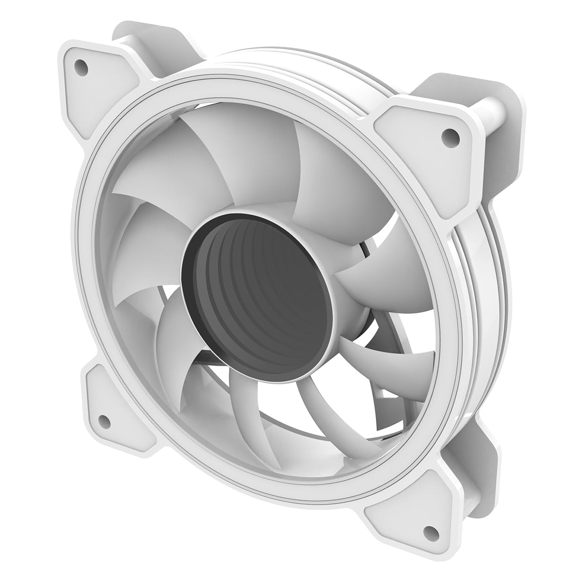 CiT Celsius 120mm Infinity ARGB Dual-Ring White 4pin PWM PC Cooling Dual-Ring Fan
