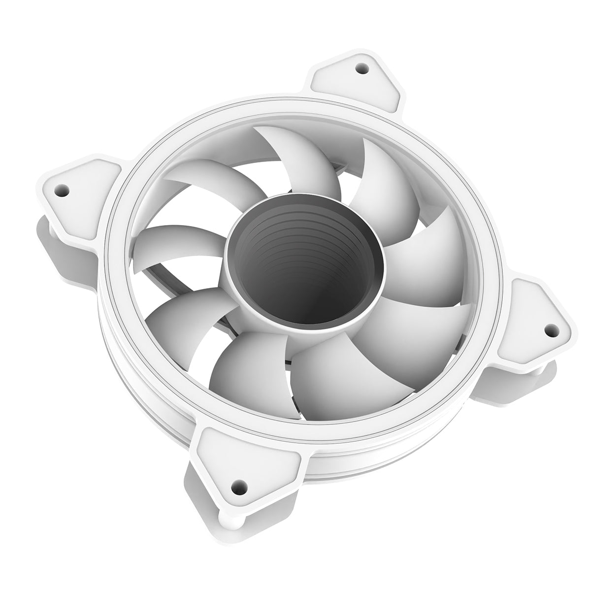 CiT Celsius 120mm Infinity ARGB Dual-Ring White 4pin PWM PC Cooling Dual-Ring Fan - Destello
