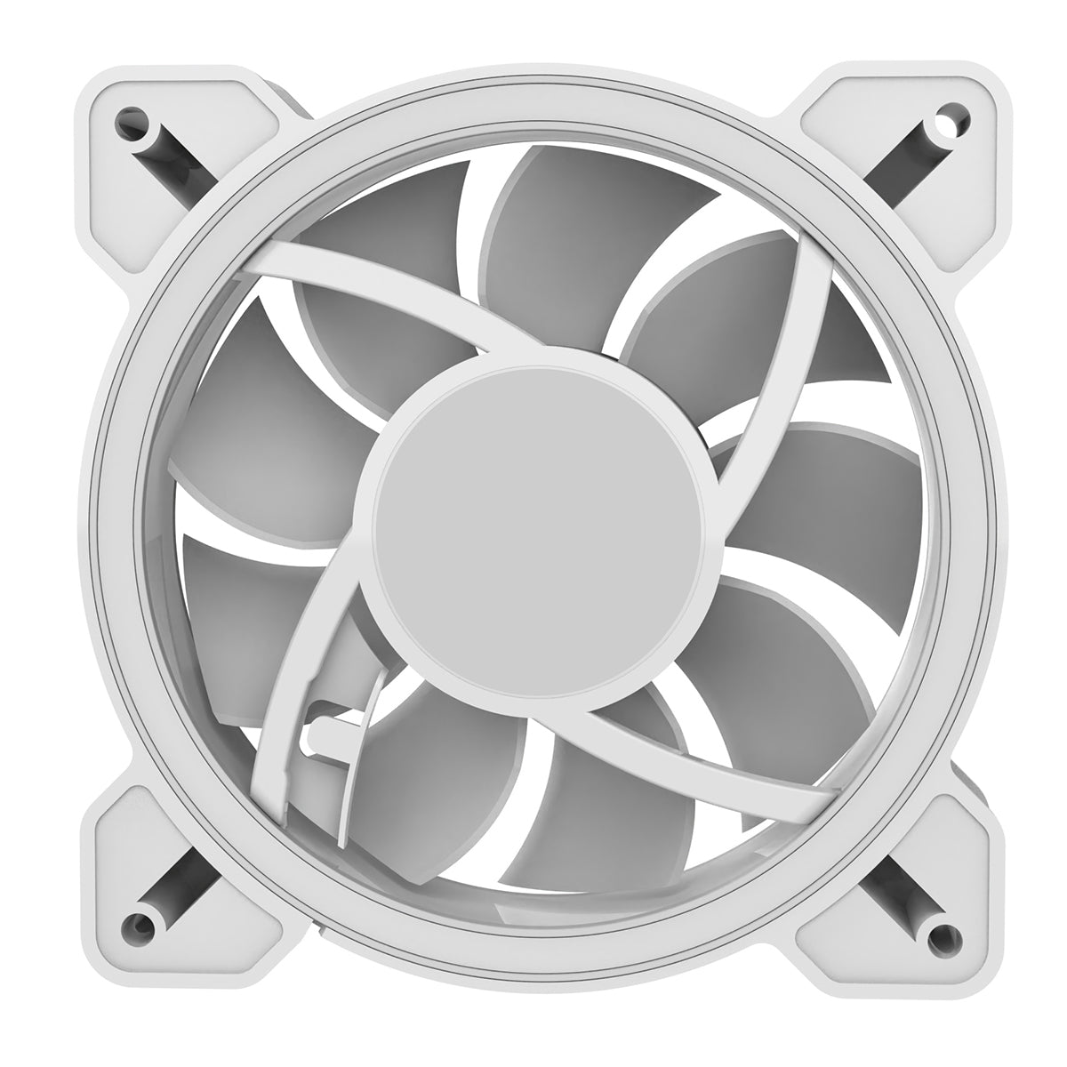 CiT Celsius 120mm Infinity ARGB Dual-Ring White 4pin PWM PC Cooling Dual-Ring Fan