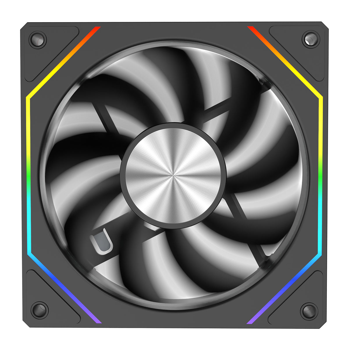CiT Eclipse 120mm Two-Sided Infinity ARGB Black 4pin PWM PC Cooling Fan - Destello