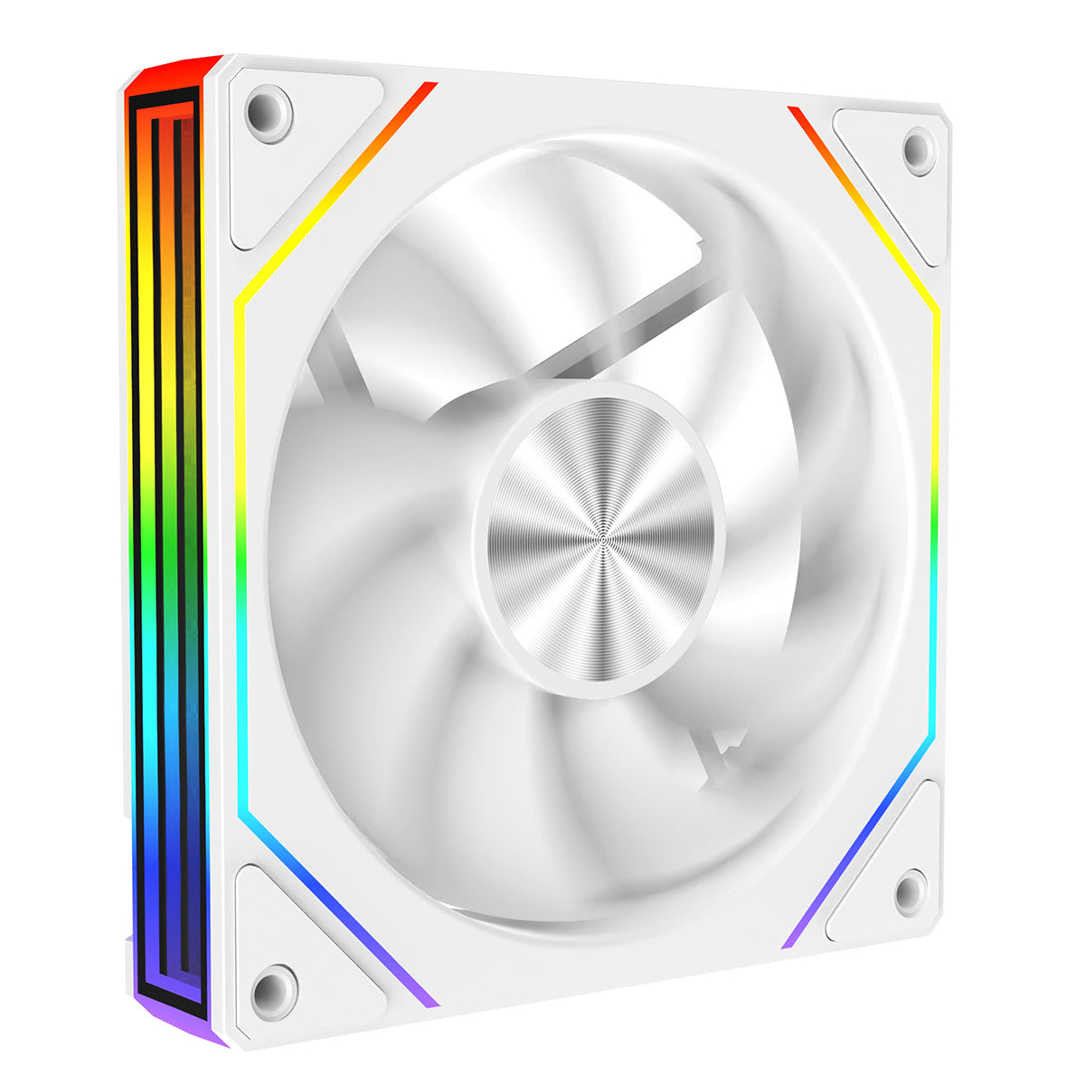 CiT Eclipse 120mm Two-Sided Infinity ARGB White 4pin PWM PC Cooling Fan - Destello