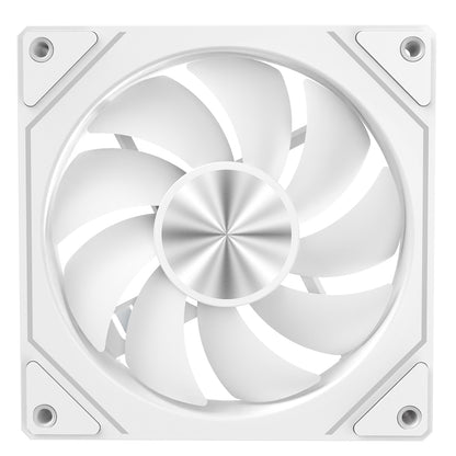 CiT Eclipse 120mm Two-Sided Infinity ARGB White 4pin PWM PC Cooling Fan - Destello